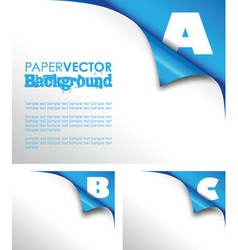Abc paper fold vector image