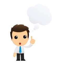 Cartoon office worker vector image