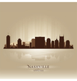 Nashville Tennessee skyline city silhouette vector image