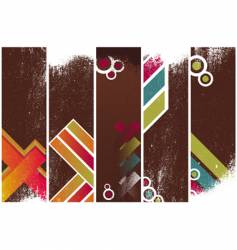 Grunge banners template vector image