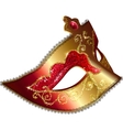 Isolated Venician carnival mask vector image