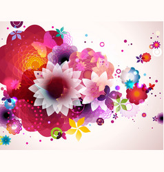 Abstract floral spring background vector image