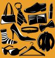 Fashion objects vector image