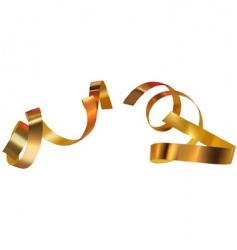 Gold confetti vector image