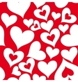 Valentine seamless hearts pattern vector image