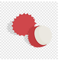Rambutan isometric icon Rambutan isometric icon vector image
