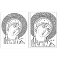 Virgin Oplechnaya outline11-12 picture vector image