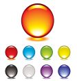 Marble button glow vector image