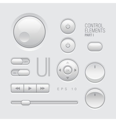Web UI Elements vector image