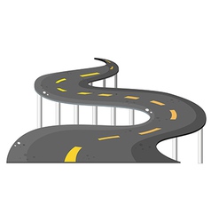 A long road vector image