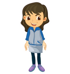 A girl vector image