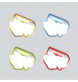 Set of blank tags vector image