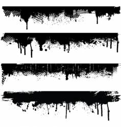 Grunge borders vector image