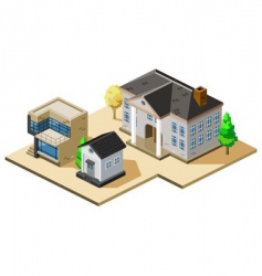 Houses vector image
