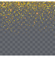 Gold glitter particles background effect vector image