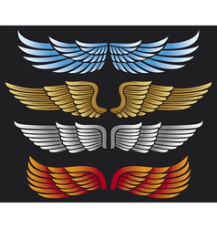 Wings collection vector image