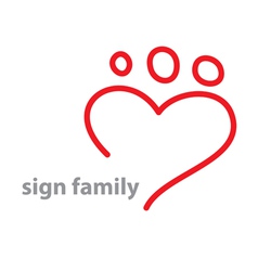 Sign family Sign family vector image