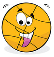 Cartoon basketball vector image