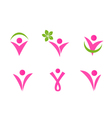 Abstract fit woman vector image