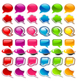 Colorful Speech Bubble Icons vector image