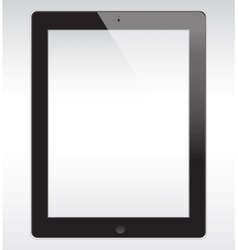 Realistic Table Pc Template vector image