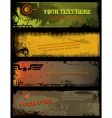 Grunge military banners vector image