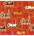 Cats seamless pattern vector image