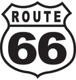 Route 66 vector image