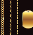 Gold chain vector image