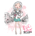 Bag Lady vector image