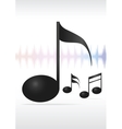 Music note vector image