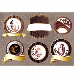 Coffee break design elements vector image