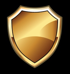Round shield vector image