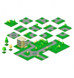 Roadway isometric vector image