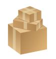 Packages boxes vector image