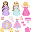 Princess party vector image