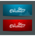 Merry Christmas Banners Set Design vector image