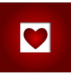 Valentines day heart backgroung vector image