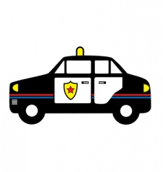Police car vector image