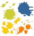 Grunge ink splashes vector image