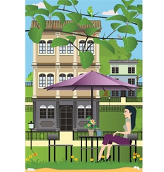 Coffee shop vector image