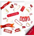 Set of sale tags vector image