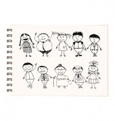 Happy family vector image