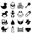 Newborn icon toys vector image