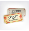 Two tickets vector image