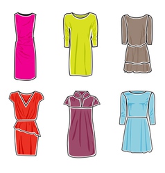 Dresses vector image