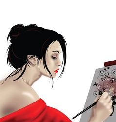 Artist vector image