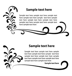 Corner elements vector image