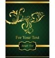 Illustration the floral green background vector image