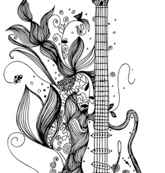 Music background vector image